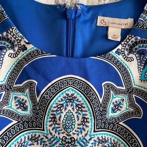 Blue Paisley Dress Barn cotton dress
